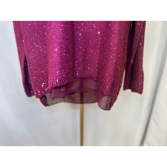 NEW Simply Couture Sequin Knit Sweater with Bow Back Detail - Size 3XL (NWT) - Picture 6 of 12